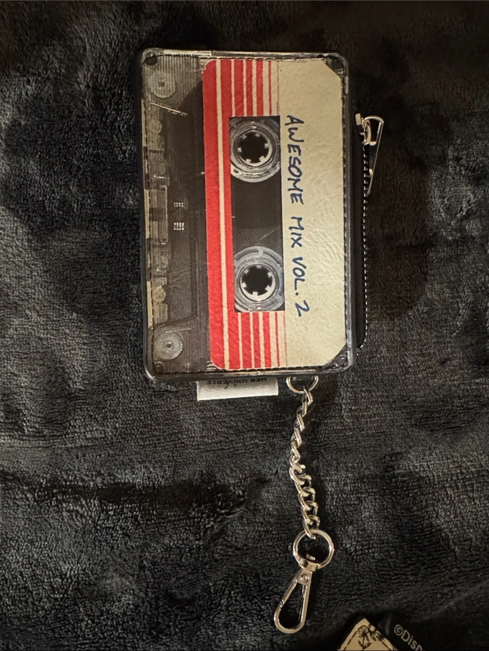Her Universe Red, Black and White Cassette Keychain Wallet